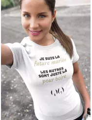 T-shirt femme personnalisé - Évènements - "Future mariée"