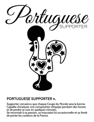 T-shirt femme personnalisé - Football - "Portuguese supporter..."
