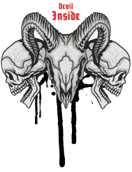 T-shirt femme personnalisé - Diables et Diablesses - "Devil inside"