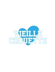 T-shirt femme 100% coton bio - Humour - "Vieille chouette" Bleu