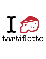 T-shirt femme 100% coton bio - Cadeau - "I LOVE tartiflette"