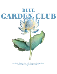 T-shirt femme personnalisé - Nature - "Blue garden club"