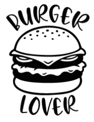 T-shirt femme personnalisé - Food Lovers - "Burger lover"