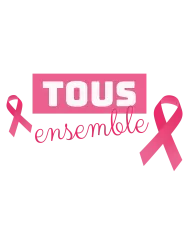 T-shirt femme personnalisé - Évènements - "Octobre rose Tous ensemble"