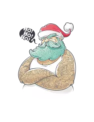 T-shirt femme personnalisé - Évènements - "Grumpy Santa"