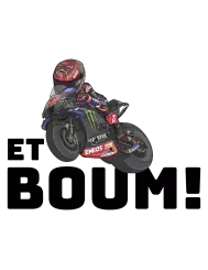 T-shirt femme personnalisé - MotoGP - "ET BOUM MOTO"