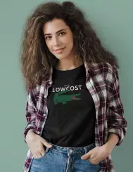 T-shirt femme personnalisé - Humour - "Lowcost"