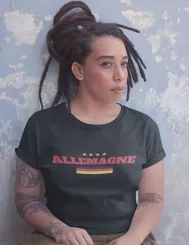 T-shirt femme personnalisé - Football - "Maillot de foot ALLEMAGNE"