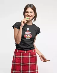 T-shirt femme personnalisé - Évènements - "Angry christmas"