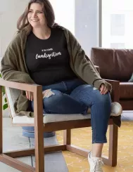 T-shirt femme personnalisé - Citations Humour - "J'ai une Lundigestion"