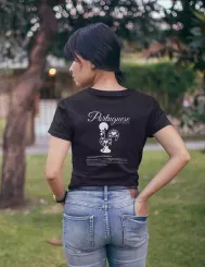 T-shirt femme personnalisé - Football - "Portuguese supporter..."