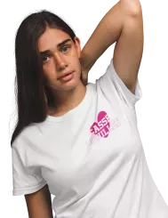 T-shirt femme 100% coton bio - Humour - "Casse couilles" Rose