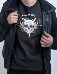 T-shirt femme personnalisé - Muscle car et usa - "American Pride"