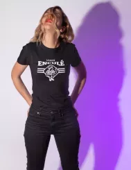 T-shirt femme 100% coton bio - Humour - "Petit enculé"