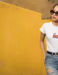T-shirt femme personnalisé - MotoGP - "ET BOUM"