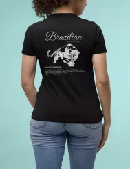 T-shirt femme personnalisé - Football - "Brazilian supporter..."
