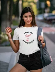T-shirt femme personnalisé - J'peux pas - "J'peux pas j'ai pétanque"