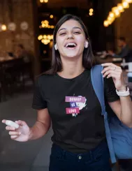 T-shirt femme personnalisé - Musique - "POWER OF... Céline"