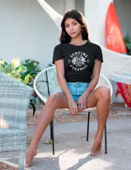 T-shirt femme personnalisé - Sport - "Surfing paradise"