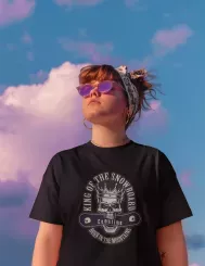 T-shirt femme personnalisé - Sport - "King of the snowboard"