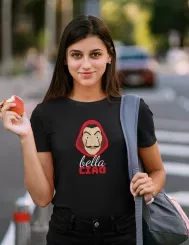 T-shirt femme personnalisé - Série - "Bella ciao"