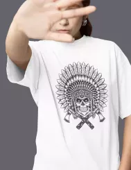 T-shirt femme personnalisé - Historiques - "Dead Indian Chief"