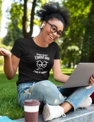 T-shirt femme personnalisé - J'peux pas - "J'peux pas je suis la maîtresse"