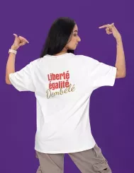 T-shirt femme personnalisé - Football - "Liberté, égalité..."