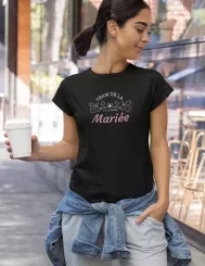 T-shirt femme personnalisé - Évènements - "Team de la mariée"