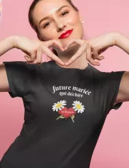 T-shirt femme personnalisé - Évènements - "Future mariée qui déchire"