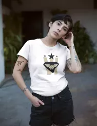 T-shirt femme personnalisé - Personnages - "Women power"