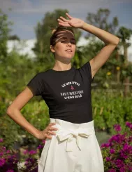 T-shirt femme personnalisé - Citation - "Le vin d'ici"