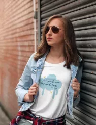 T-shirt femme personnalisé - Citations Famille / Motivation - "Si tu peux le rêver..."