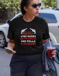 T-shirt femme personnalisé - Citations Humour - "J'ai une fille magnifique"