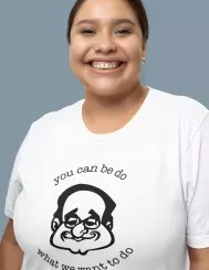 T-shirt femme personnalisé - Caricatures - "You can be do"