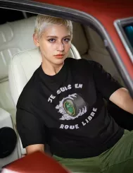 T-shirt femme personnalisé - Humour - "Je suis en roue libre"