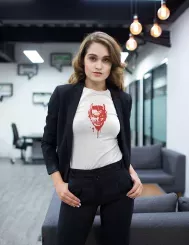 T-shirt femme personnalisé - Diables et Diablesses - "Diable rouge"