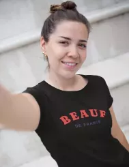 T-shirt femme personnalisé - Humour - "Beauf de France"