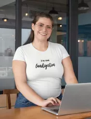 T-shirt femme personnalisé - Citations Humour - "J'ai une Lundigestion"