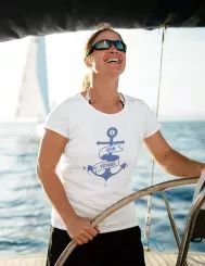 T-shirt femme personnalisé - Villes et voyages - "Bon voyage"