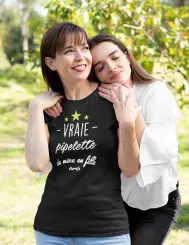 T-shirt femme personnalisé - Citations Humour - "Vraie pipelette"