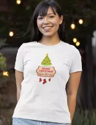 T-shirt femme personnalisé - Évènements - "Sapin de Noël"