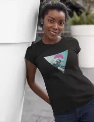 T-shirt femme personnalisé - Mers et océans - "Vague japonaise"