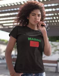 T-shirt femme personnalisé - Football - "Maillot de foot MAROC"