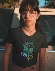 T-shirt femme personnalisé - Van - "Surf et van"
