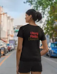 T-shirt femme personnalisé - Football - "Liberté, égalité..."