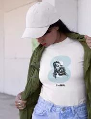 T-shirt femme personnalisé - Caricatures - "Chabal"