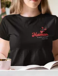 T-shirt femme personnalisé - Maman - "Maman de qualité supérieure"