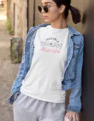 T-shirt femme personnalisé - Évènements - "Team de la mariée"