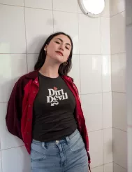 T-shirt femme personnalisé - Diables et Diablesses - "Dirt devil"